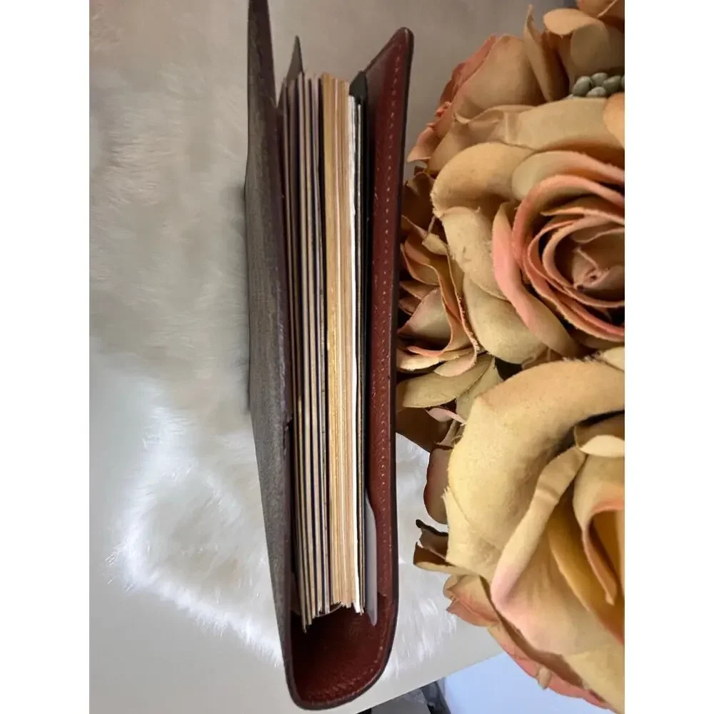 Authentic 70s Vintage Louis Vuitton Monogram A5 Desk Agenda Cover (predate code) - Picture 9 of 15